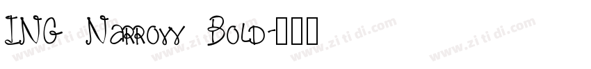 ING Narrow Bold字体转换